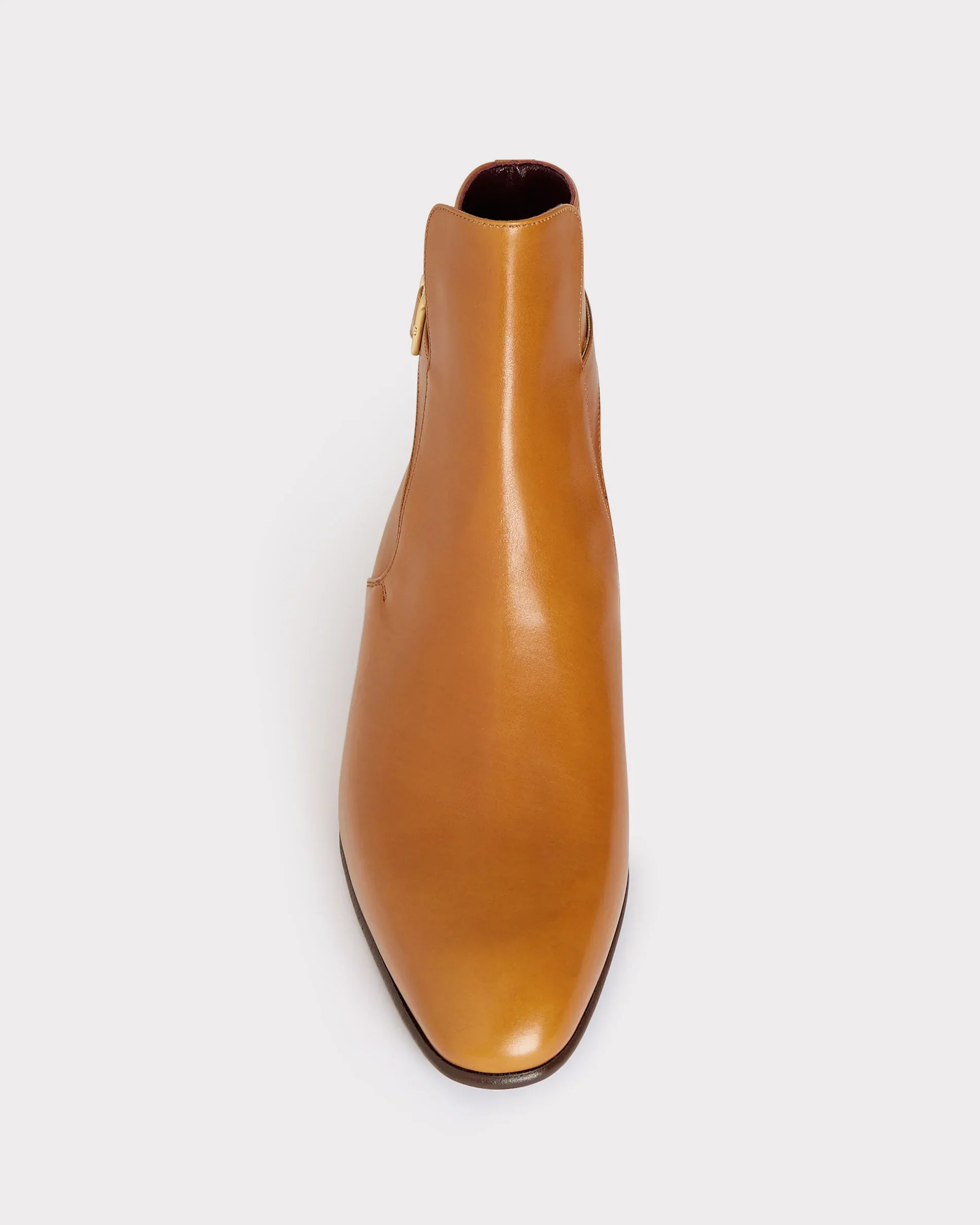 BOTTINES JODHPUR EN CUIR DE VEAU BOX - DORÉ - Image 4