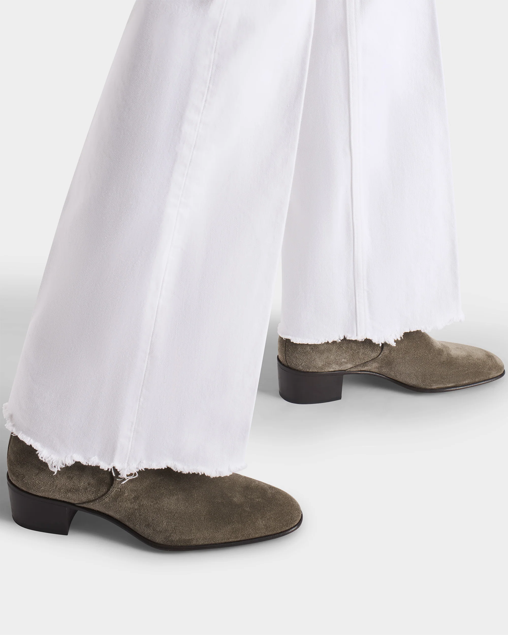 BOTTINES JODHPUR EN CUIR DE VEAU SUÉDÉ – ÉTAINS - Image 5