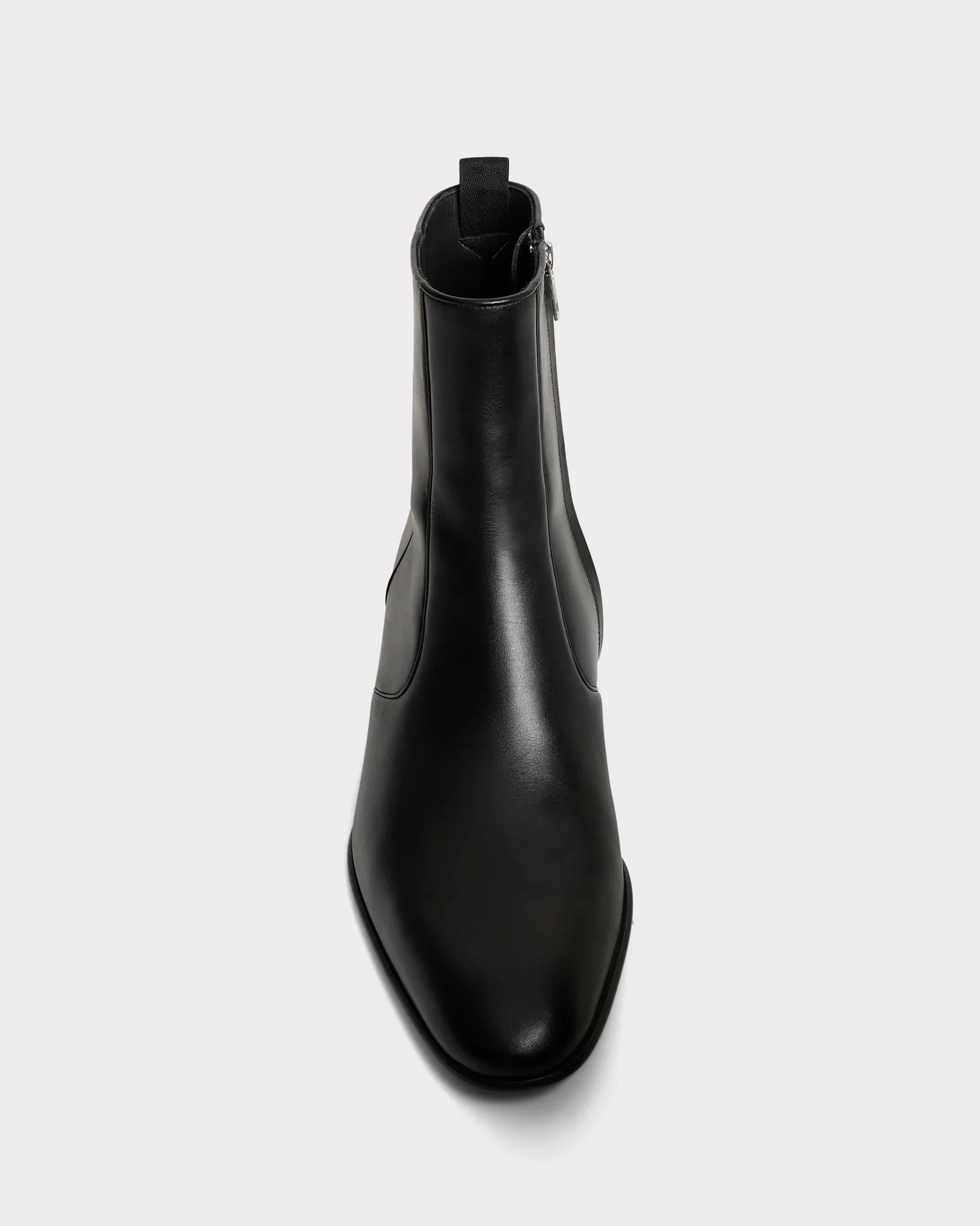BOTTINES ZIPPÉES EN CUIR DE VEAU BOX - NOIRES - Image 4