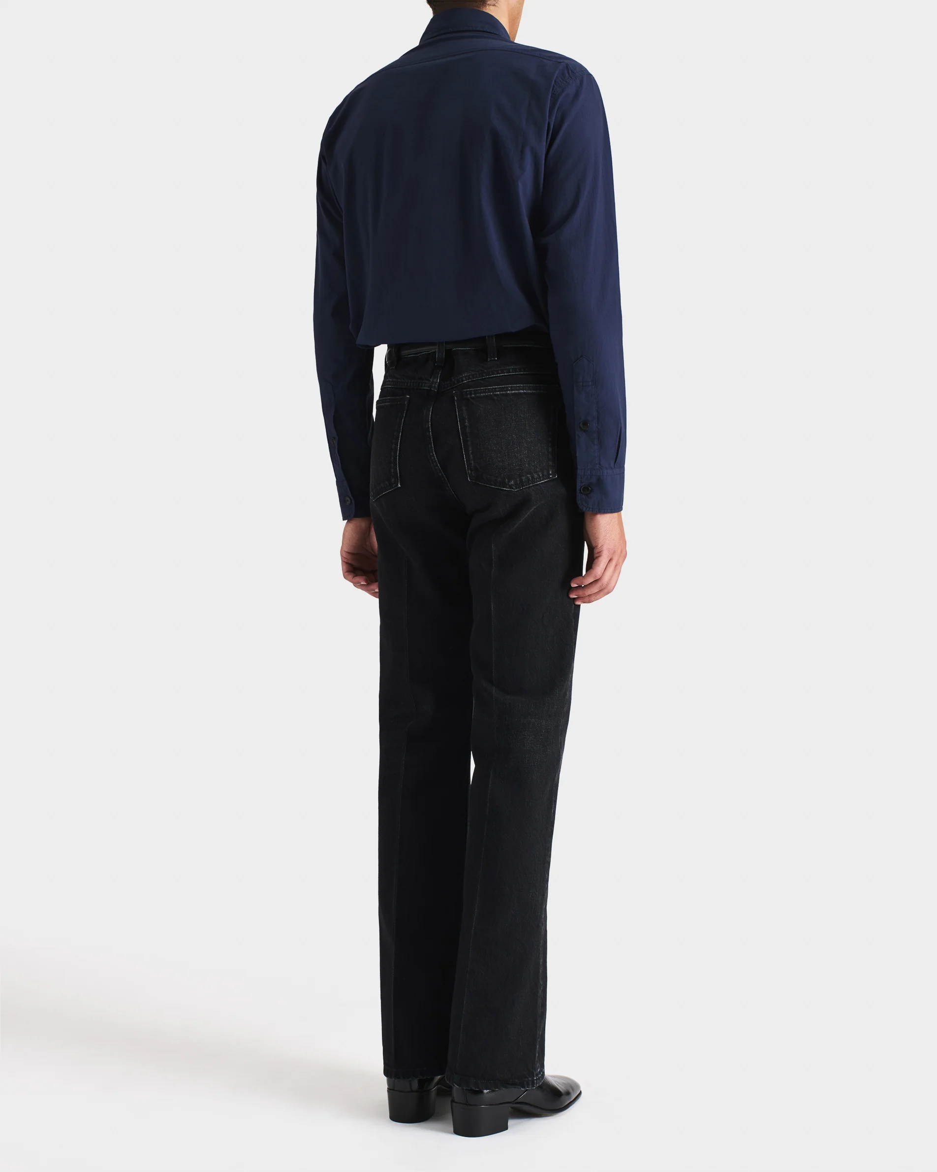 CHEMISE BOY SCOUT EN POPELINE DE COTON - BLEU COBALT FONCĂ - Image 5