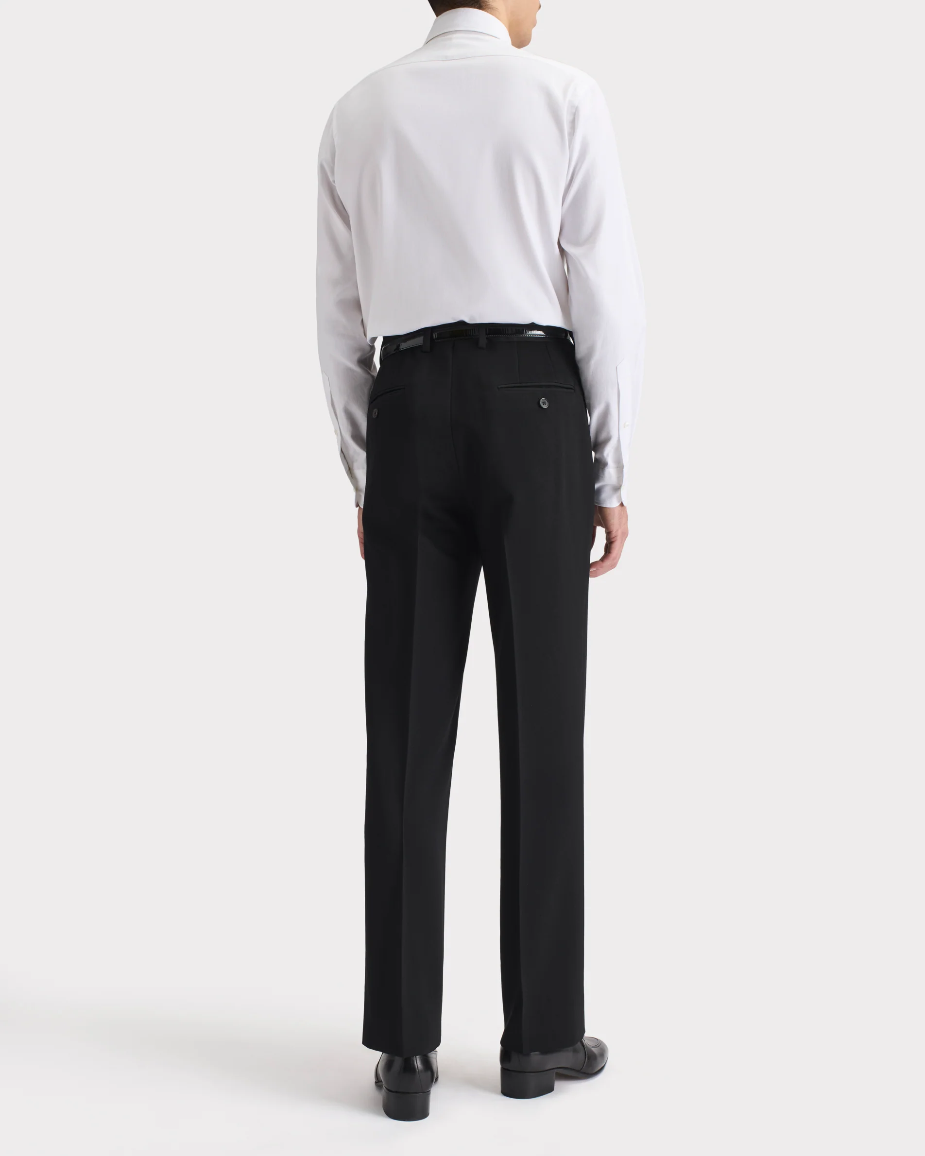 CHEMISE COL LARGE EN COTON ROYAL OXFORD - BLANCHE - Image 5