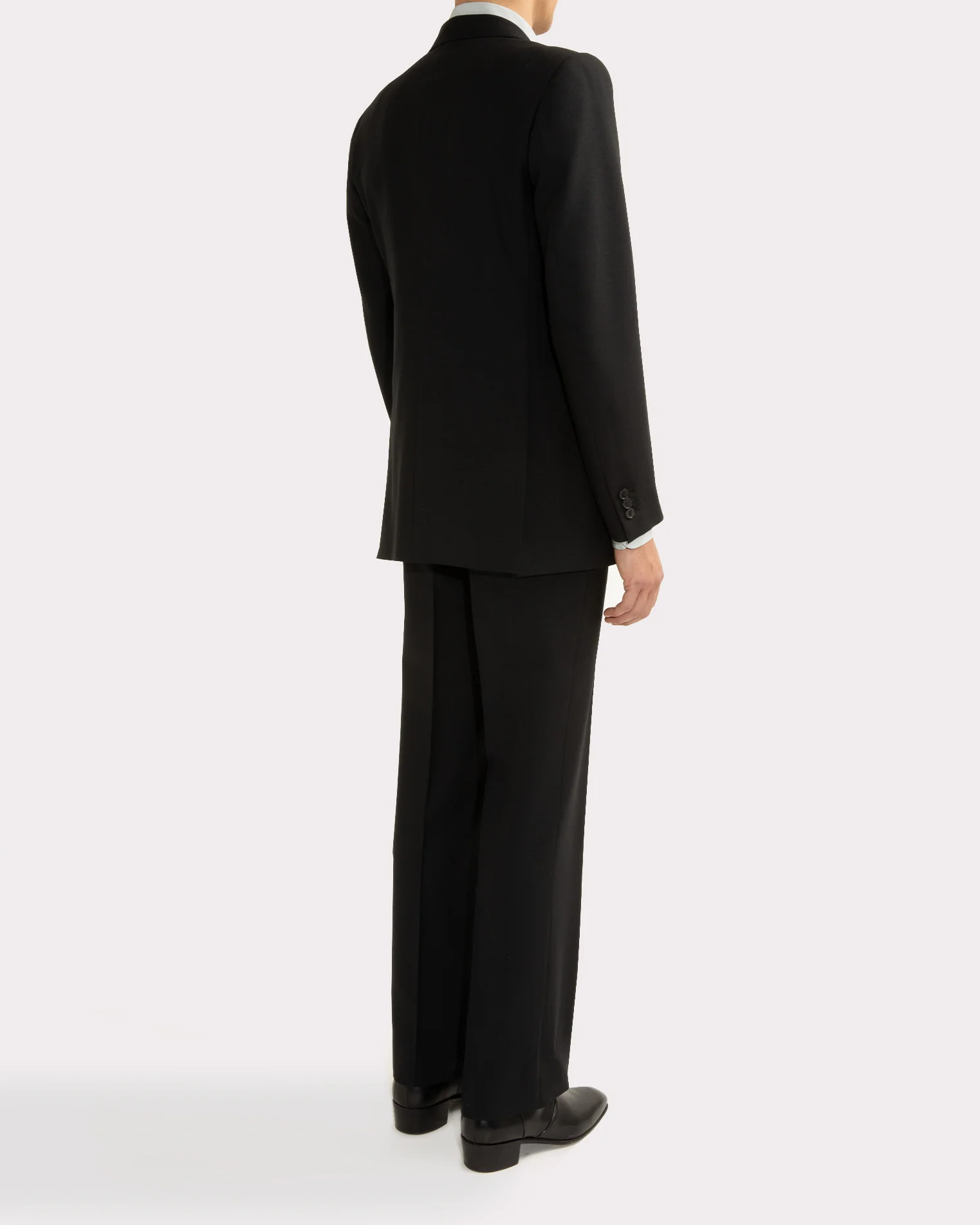 COSTUME DROIT EN FRESCO DE LAINE 2-PLY - NOIR - Image 7