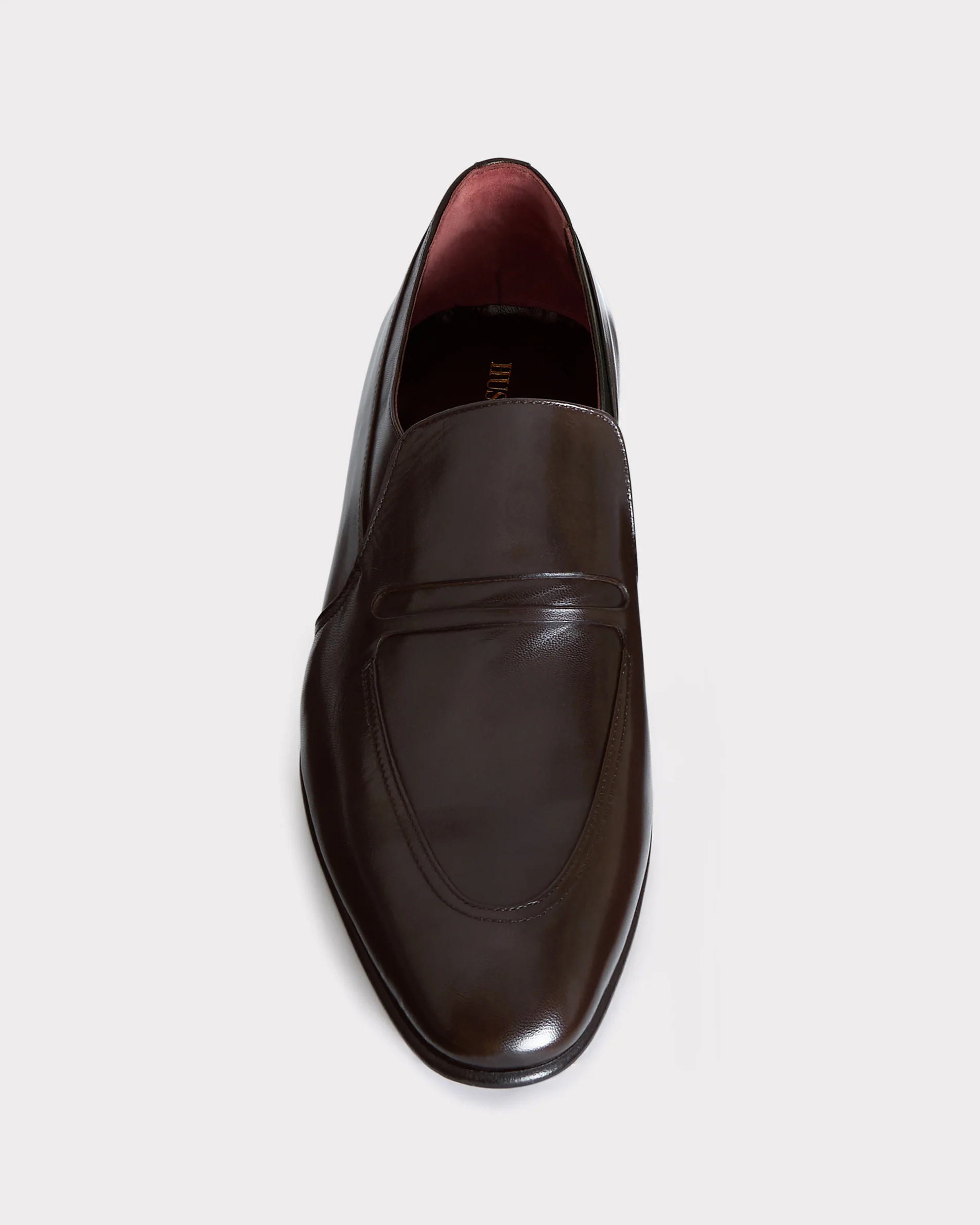 MOCASSINS EN CUIR D’AGNEAU ANILINE - MARRON FONCÉ - Image 4
