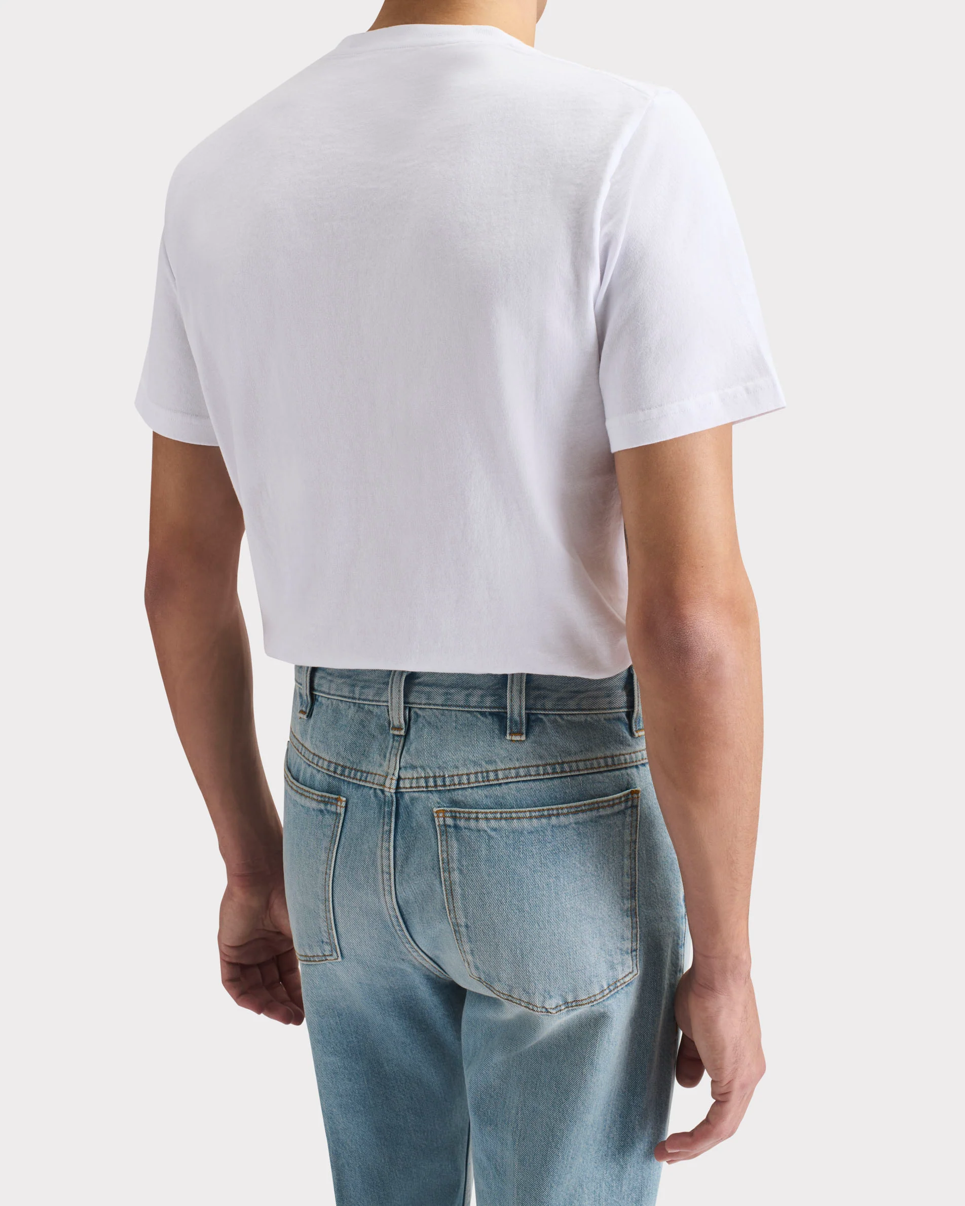 T-SHIRT EN JERSEY DE COTON - BLANC - Image 3