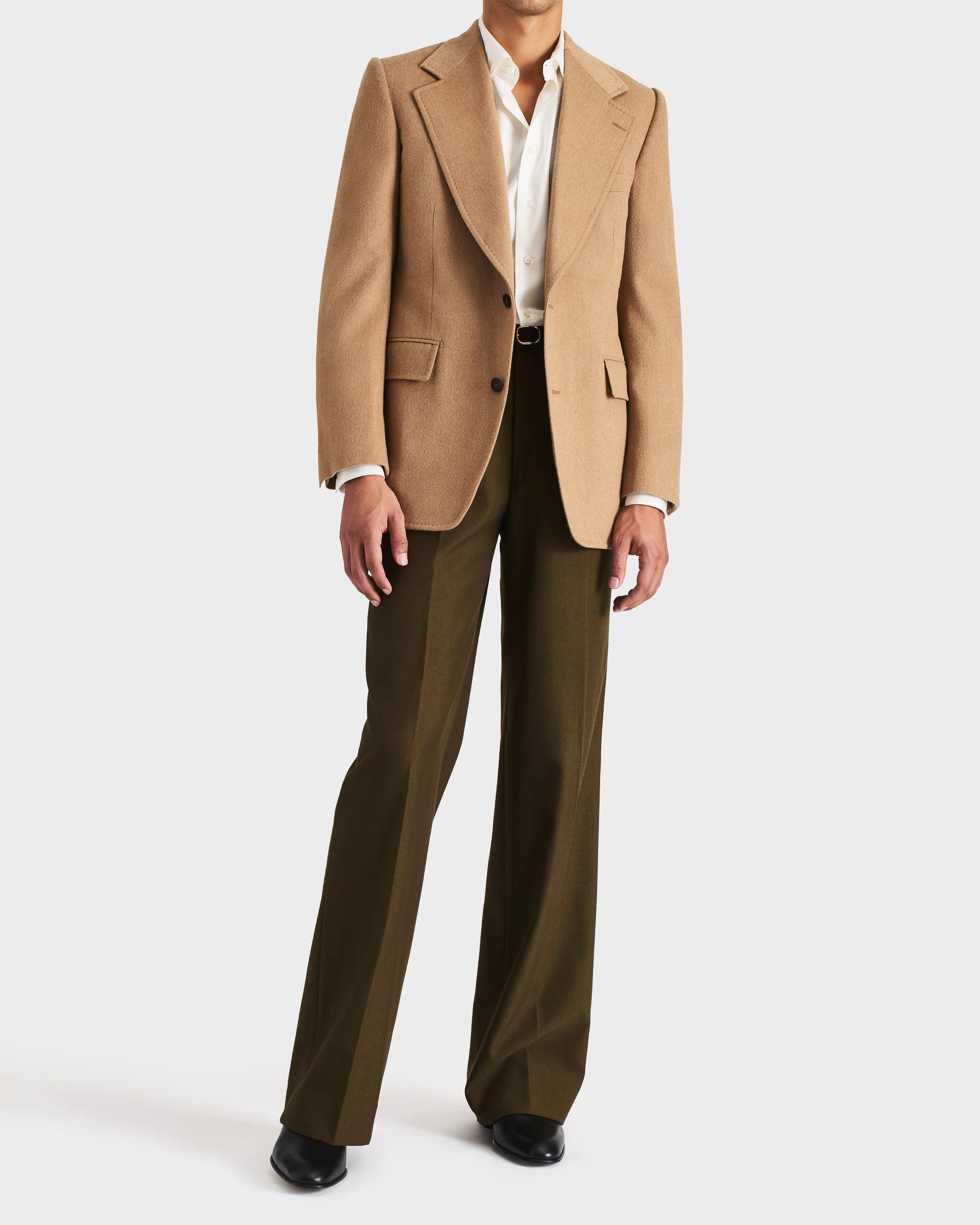 VESTE DROITE EN POIL DE CHAMEAU EXTRA-FIN - CAMEL - Image 4