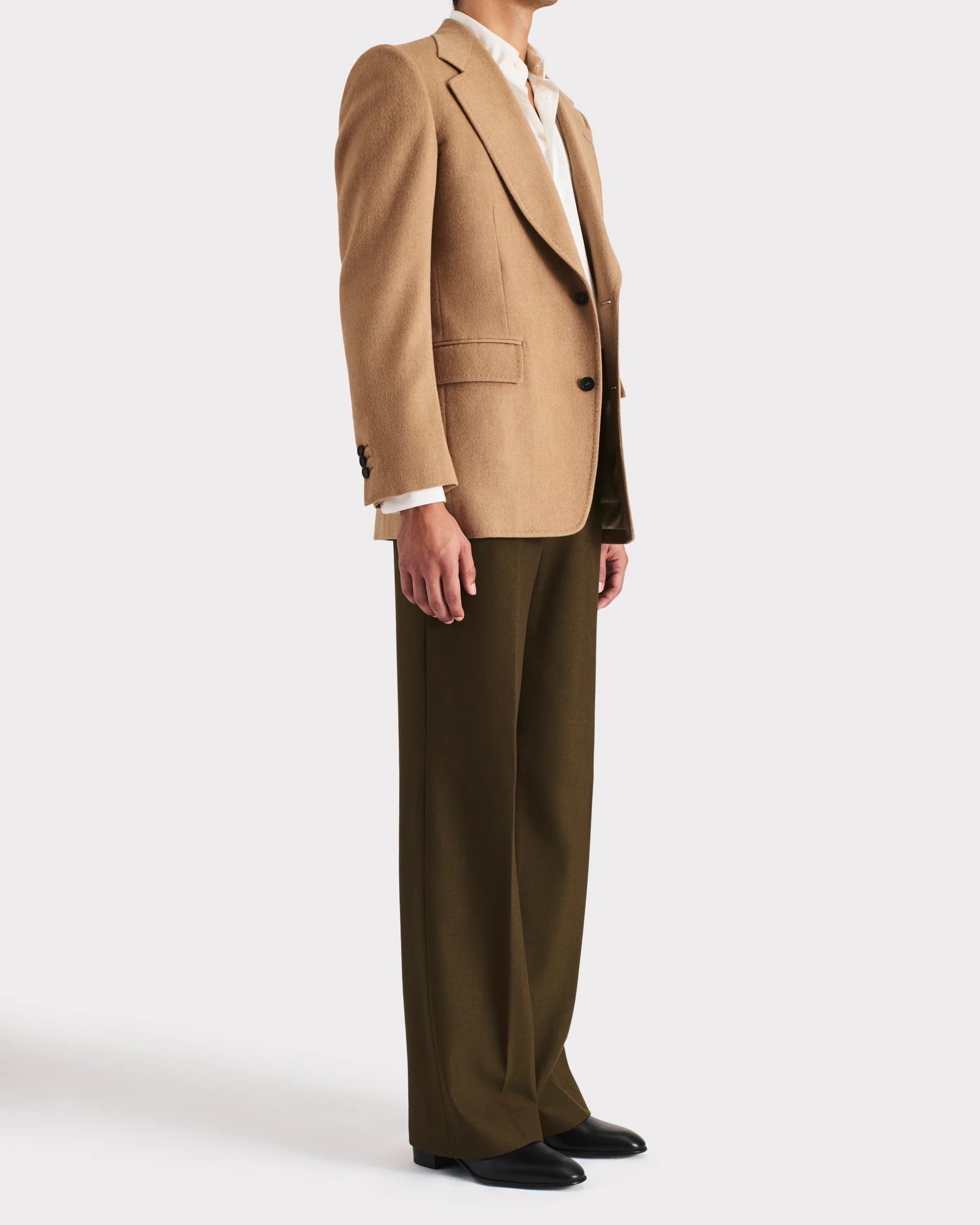 VESTE DROITE EN POIL DE CHAMEAU EXTRA-FIN - CAMEL - Image 5