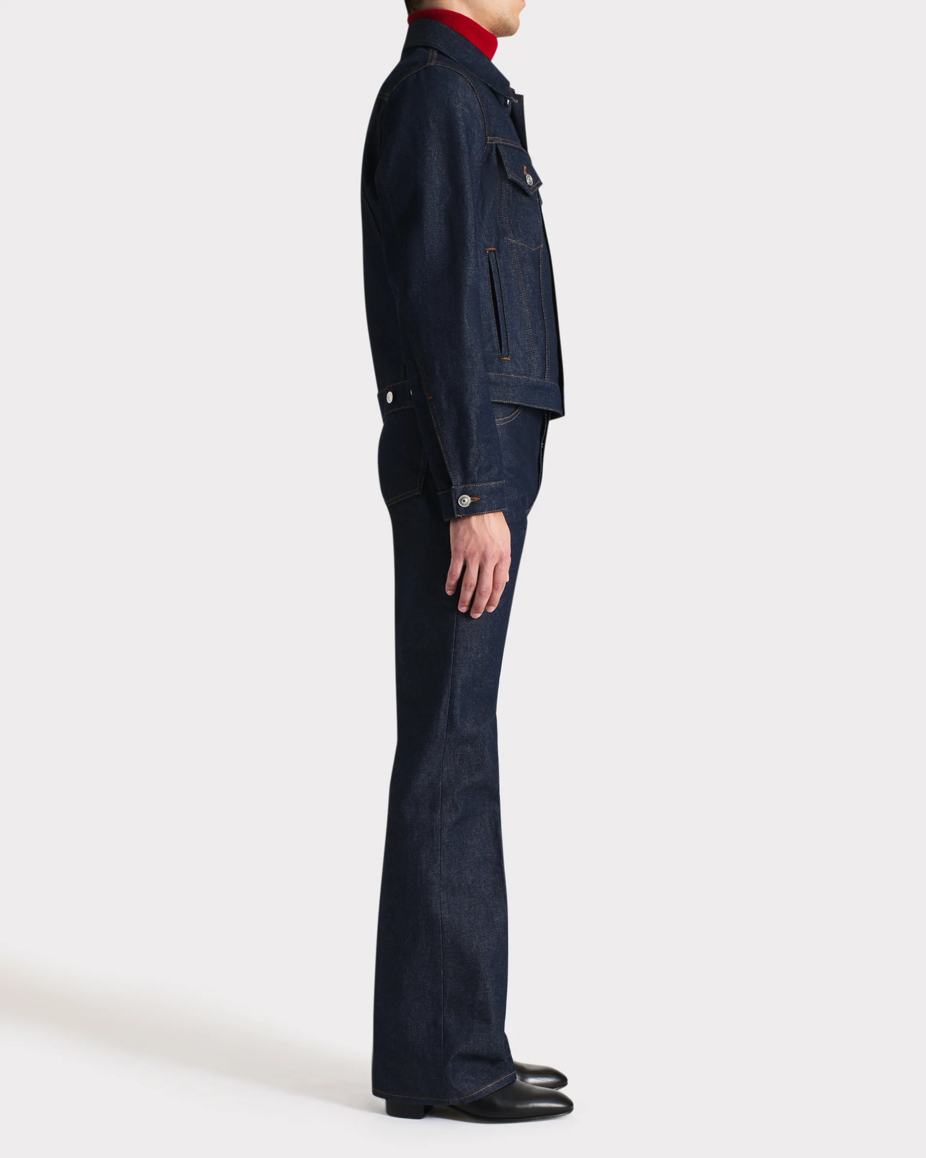 VESTE TRUCKER EN DENIM DE COTON - INDIGO - Image 3
