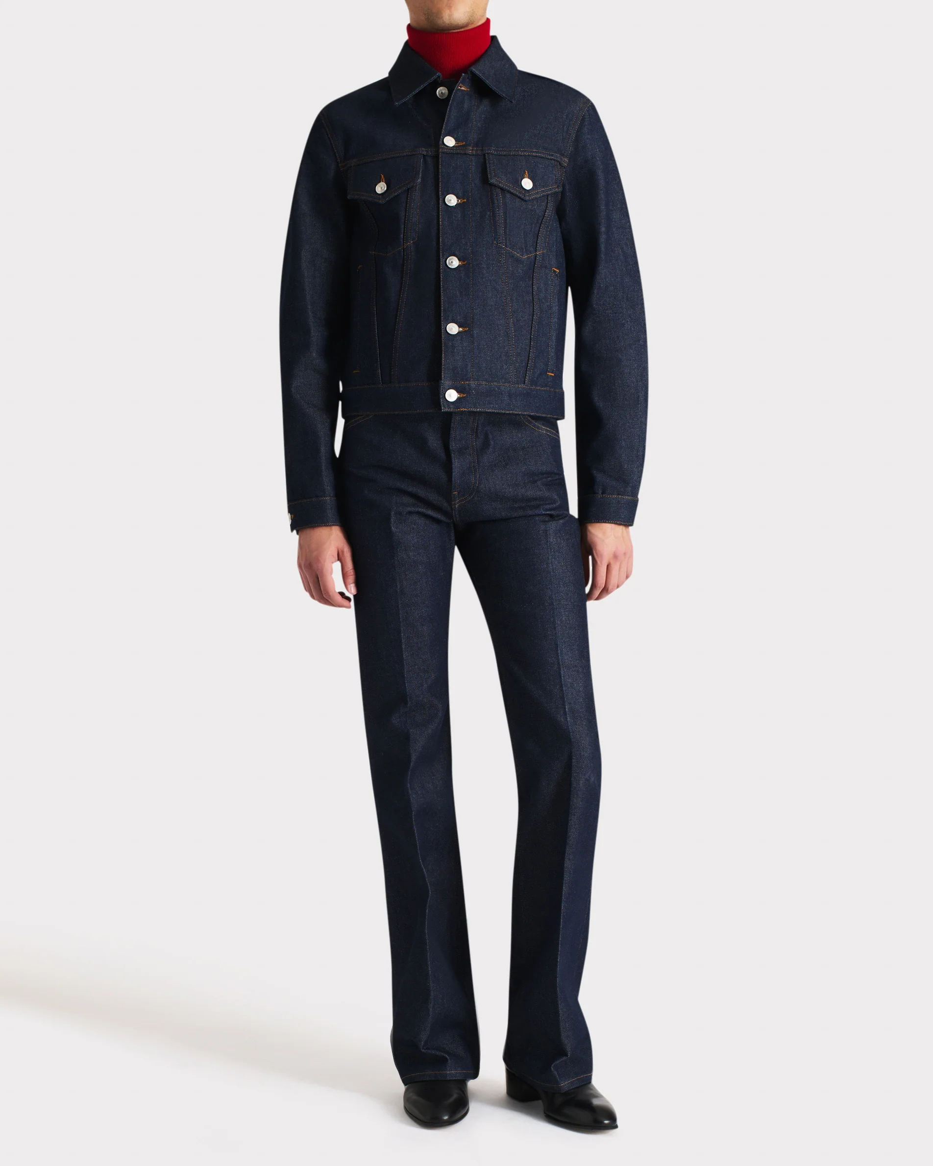 VESTE TRUCKER EN DENIM DE COTON - INDIGO - Image 4