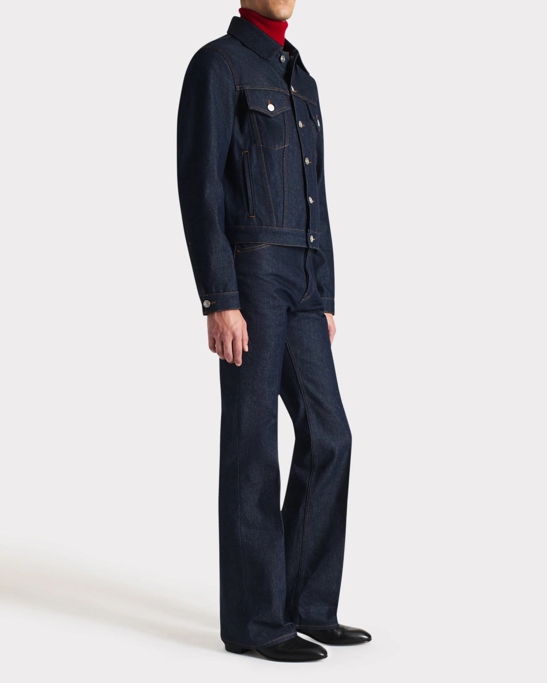 VESTE TRUCKER EN DENIM DE COTON - INDIGO - Image 7